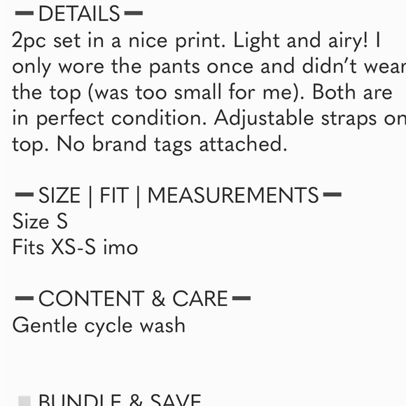 Summer fun 2 pc top & wide pants.l😎 - Picture 4 of 4